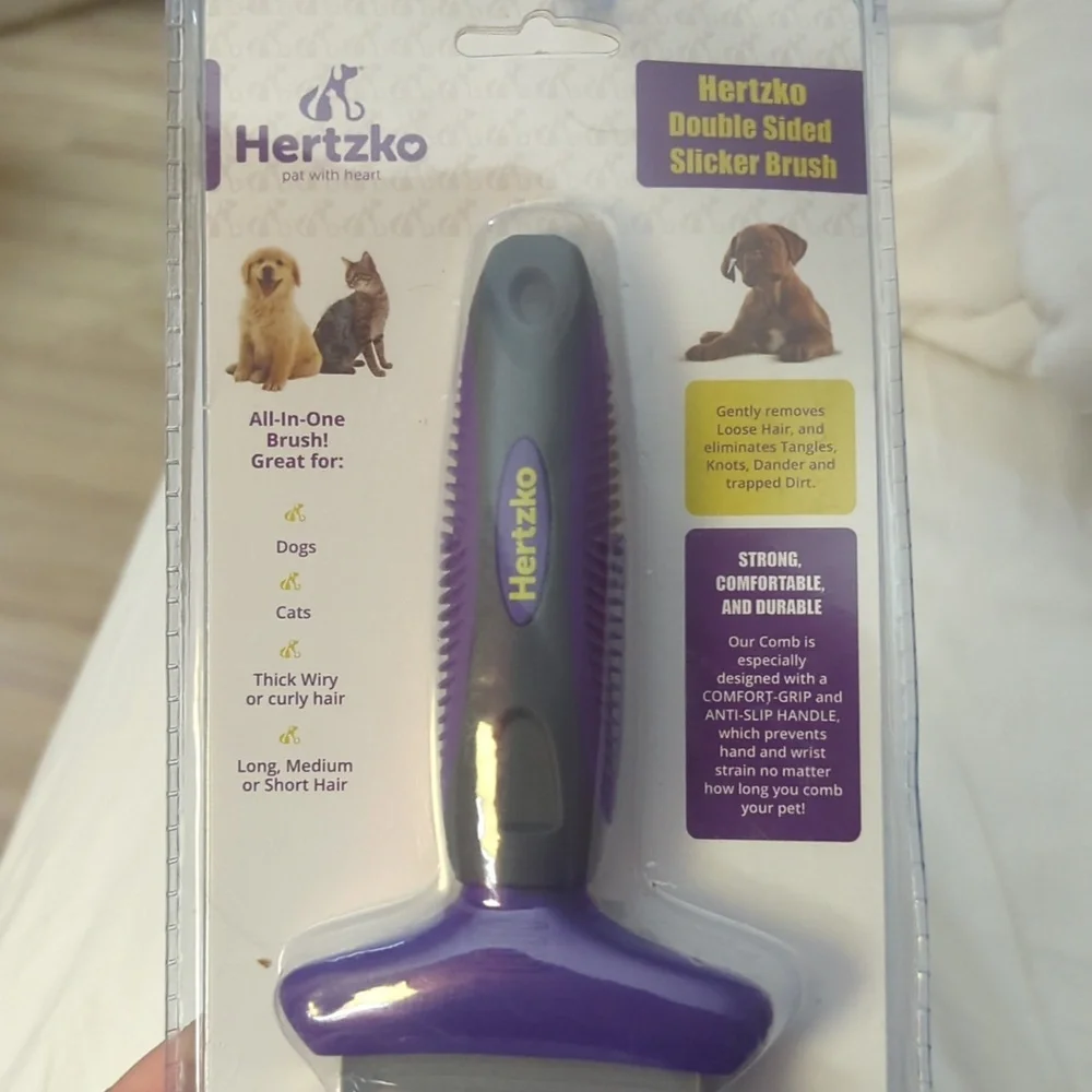 Double sided slicker brush